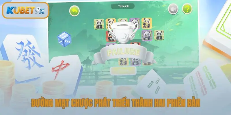 Đường mạt chược phát triển thành hai phiên bản